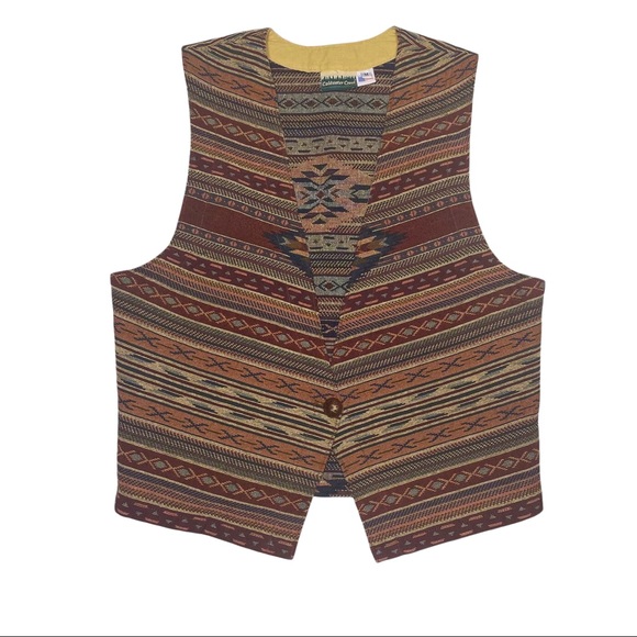 Vintage 80s/90s South Western Style Vest - Picture 8 of 9